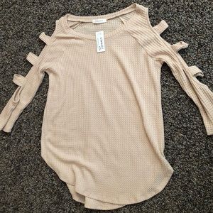 NWT waffle knit sweater